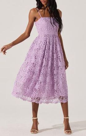 ASTR the Label Floral Lace Dress in Orchid at Nordstrom Rack, Size X-Large