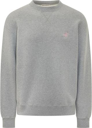J.W.Anderson Ribbon Anchor Sweat - Heren - Sweatshirts - Grijs - 2XL - Katoen - Hoodies & sweatvesten
