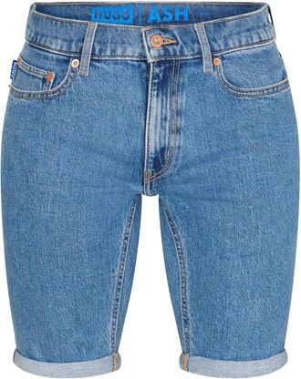 HUGO BOSS Hugo Mens S 10259241 01 Denim Shorts in Pastel Blue - Size 30 (Waist)