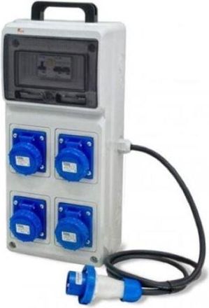 Rosi Collection Rosi - Quadro asc materiale elettrico 4x3p 16a con pulsante di emergenza - 2241