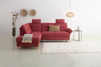 HOME AFFAIRE Ecksofa »Westerland L-Form« Federkern-Polsterung, wahlweise mit Bettfunktion, Bettkasten