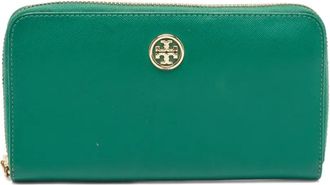 Tory Burch Portafoglio in pelle con zip - Verde
