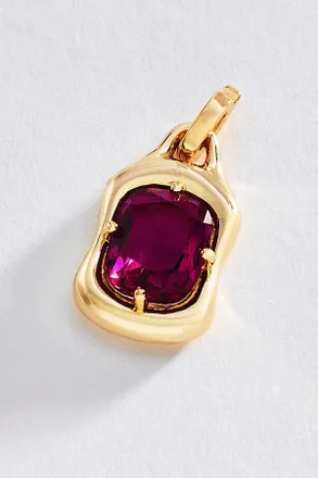 Anthropologie By Anthropologie Rectangle Crystal Charm