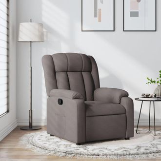 vidaXL Sill&oacute;n Reclinable De Tela Gris Taupe Vidaxl