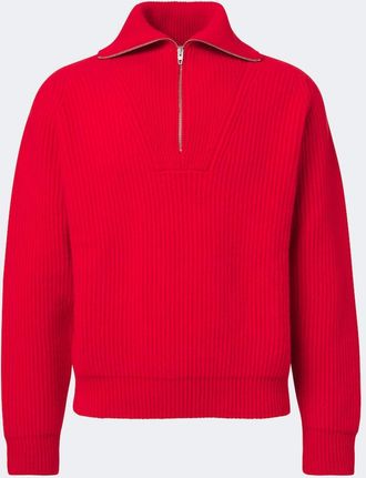Jil Sander Wool half-zip sweater