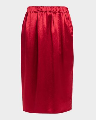 Maria McManus Sateen Midi Tulip Skirt