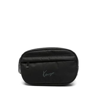 Kenzo Cross Body Bags, male, Black, Size: ONE SIZE Signature Belt Bag