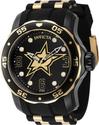 Invicta NHL Dallas Stars Quartz Black Dial Mens Watch 42325