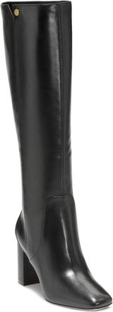 Cole Haan Chrystie Womens Black Leather Knee High Riding Boots LION303