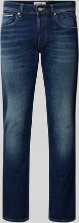 Replay Straight Fit Jeans im Used-Look Modell GROVER in Jeansblau, Größe 31/30