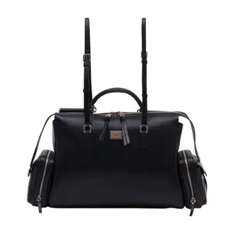 Dolce & Gabbana Womens Top Handle Bag Black Calfskin