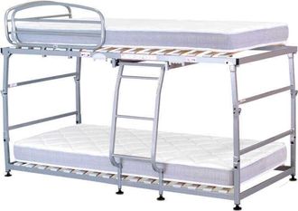 Colchones Aznar Pack Litera Plegable Vega Pardo + 2 Colchones Visco Vega De Pardo 17 Cm Firme Apto Para Literas 80x190 Cm