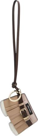 Miu Miu Keyrings, female, Brown, Size: ONE SIZE Portachiavi Aventure