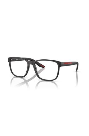 Prada 55mm Rectangle optical glasses in Black at Nordstrom