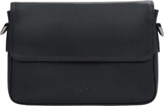 Estro & Luminara Schoudertas - Heren - Schoudertassen - Zwart - ONE Size - Leer - Tassen