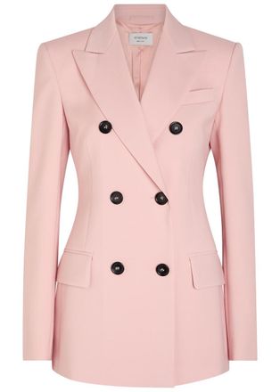 Sportmax Double-breasted Wool Blazer - Light Pink - 14 (UK14 / L)