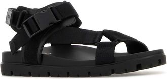 Prada Mens Sandal Black Suede