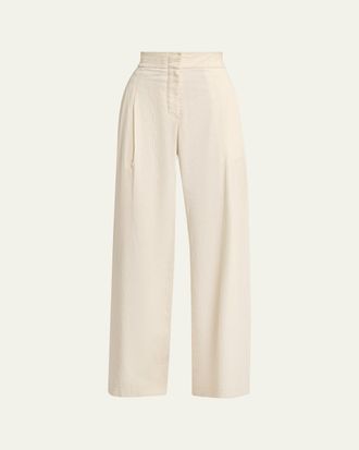 Proenza Schouler Rosalie Wide-Leg Corduroy Pants