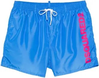 Dsquared2 Logo Zwemshorts - Heren - Strandmode - Blauw - XL - Polyester - Badmode