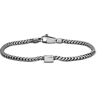 Delmar Mens Franco Link Bracelet in Silver at Nordstrom Rack