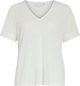 Vila T-shirt met korte mouwen en V-hals