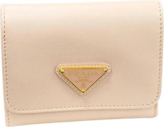 Prada Pre-owned Trifold Wallet - Dames - Vintage Accessoires - Roze - ONE Size - Leer - Vintage