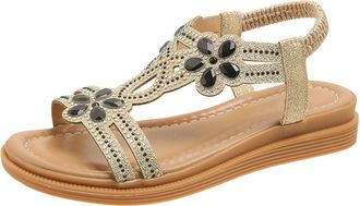 Generic orthopedic sandals women sandals for women boho bohemian roman style flat flatform cork footbed soft leather upper classic timeless garden party picni