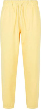 New Balance elastic-waistband logo-patch track pants - Yellow