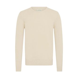 Blend Round-neck Knitwear, male, Beige, Size: 2XL Maglia a girocollo