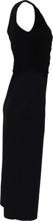 La Petite Robe Di Chiara Boni One-Shoulder Midi Dress in Black Polyamide