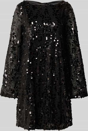 Jake*s Relaxed Fit Minikleid mit Allover-Pailettenbesatz in Black, Größe 32