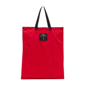 Plan C Pili and Bianca Nylon Shopping Bag - female - PLAN C - Shopping Bags - Red - ONE SIZE - Bags
