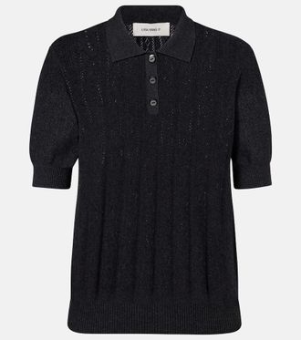 Lisa Yang Cristine cotton and cashmere polo sweater
