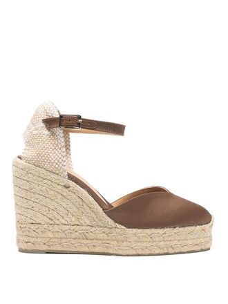 Castaner Brown Jute Wedge Sandals Clarita