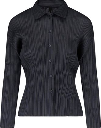 Pleats Please Issey Miyake Camicia Plissettata