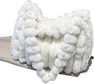 Generic Womens Plush Bags Plush Tote Bag, Large Capacity Elegant Crossbody Shoulder, For Women(WHITE)