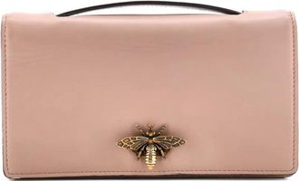 Dior Bee Leather clutch bag - Beige