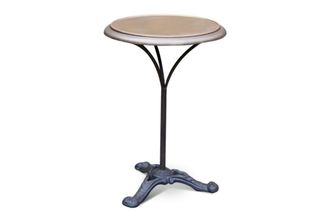 PIB Mesa de bistro de metal marr&oacute;n