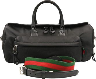Gucci Black Nylon Boston Bag (Pre-Owned)