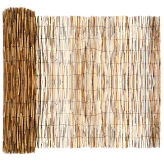 vidaXL Valla De Jard&iacute;n Carbonizado 300 X 100 Cm Ca&ntilde;a Vidaxl