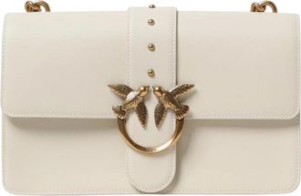 Pinko Pinko, Dames, Tassen, Wit, Maat: ONE Size Leer