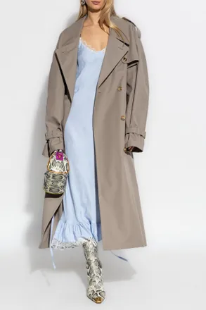 コート Moschino Moschino Cotton Nylon Coat MOSCHINO Cotton Blend Gabardine Long Trench Coat Moschino