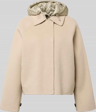 BLONDE No.8 Regular Fit Jacke mit Umlegekragen in Kitt, Gr&ouml;&szlig;e 34