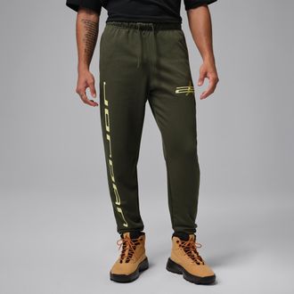 Nike Jordan Mens Jordan Sport Crossover Dri-FIT Fleece Pants in Green | IO8933-325