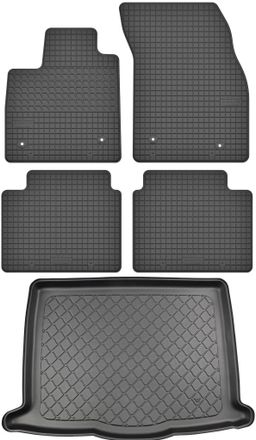 OEM Juego De Alfombrillas De Goma Para Coche Y Alfombrilla Para Maletero Para Ford Focus Iv Hatchback Desde Septiembre De 2018