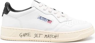 Autry Witte Sneakers voor Stijlvolle Look - Heren - Sneakers - Wit - 47 EU - Leer - Schoenen