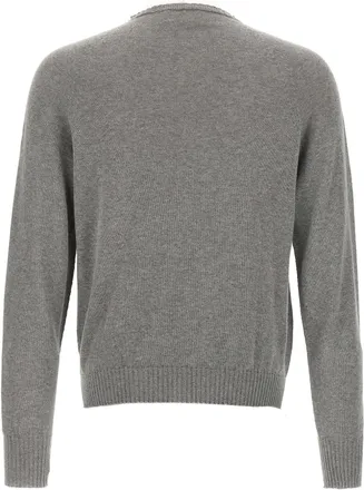 Maryya Cashmere Blend Crew Neck Sweater - Grey