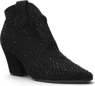 Bruno Menegatti Womens Darling Suede Bootie In Black