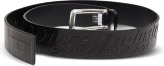 Diesel Cintura B-Flag-D con logo goffrato - Nero