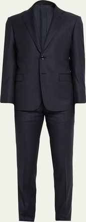 Giorgio Armani Mens Tonal Micro Pinstripe Two-Piece Suit